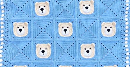 Bear Blanket Crochet Pattern – Free Baby Blanket Pattern