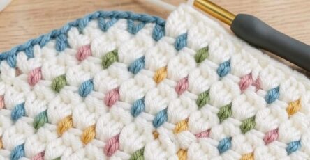 Colorful Diamond Crochet Stitch: A Free Pattern for Cozy Blankets & More!