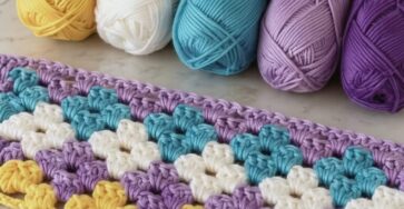 Crochet a Colorful Textured Blanket: Puff Stitch Delight Pattern