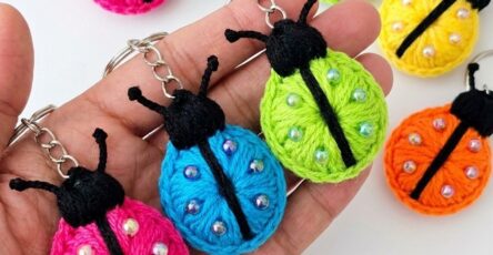 Crochet a Ladybug Keychain Pattern - Hand Crafted