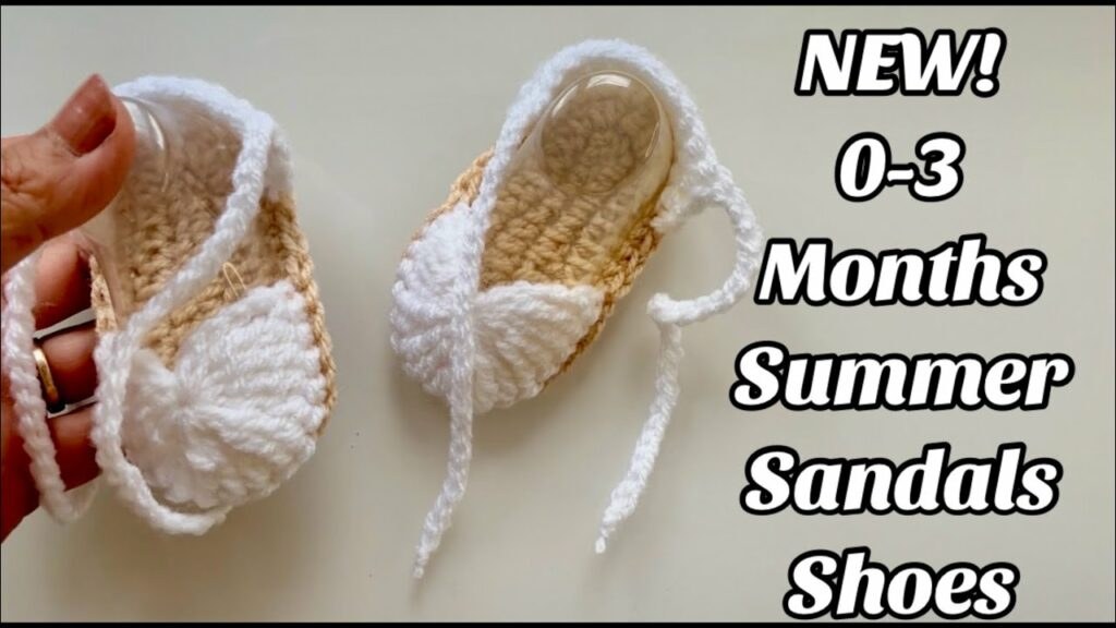 Crochet Adorable Baby Summer Sandals (0-3 & 3-6 Months) - Crochet and Knitting