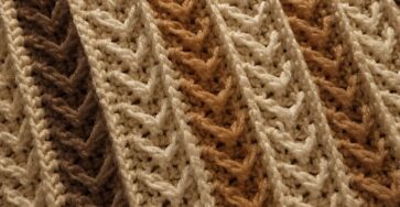 Crochet Arrow Stitch Blanket Pattern - My Crafts Inspirations