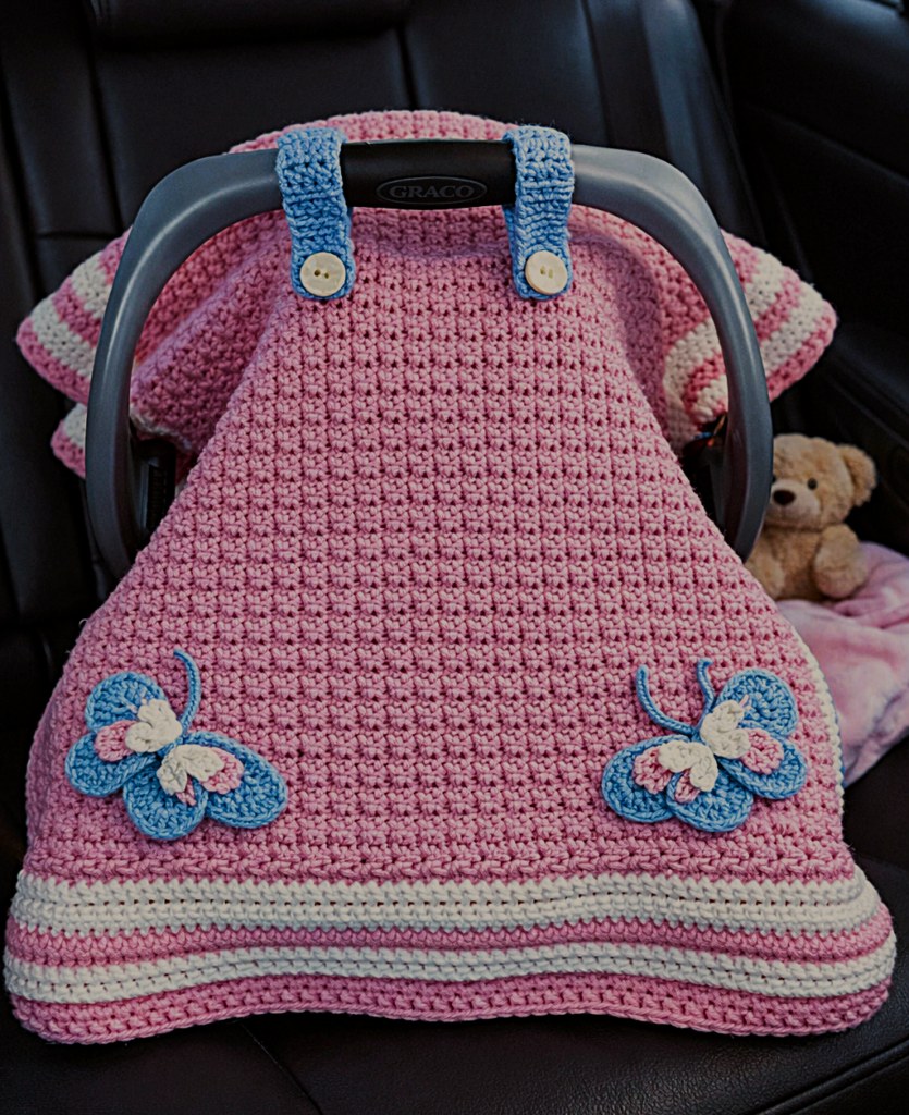 Crochet Baby Car Seat Blanket - Crafts Ideas