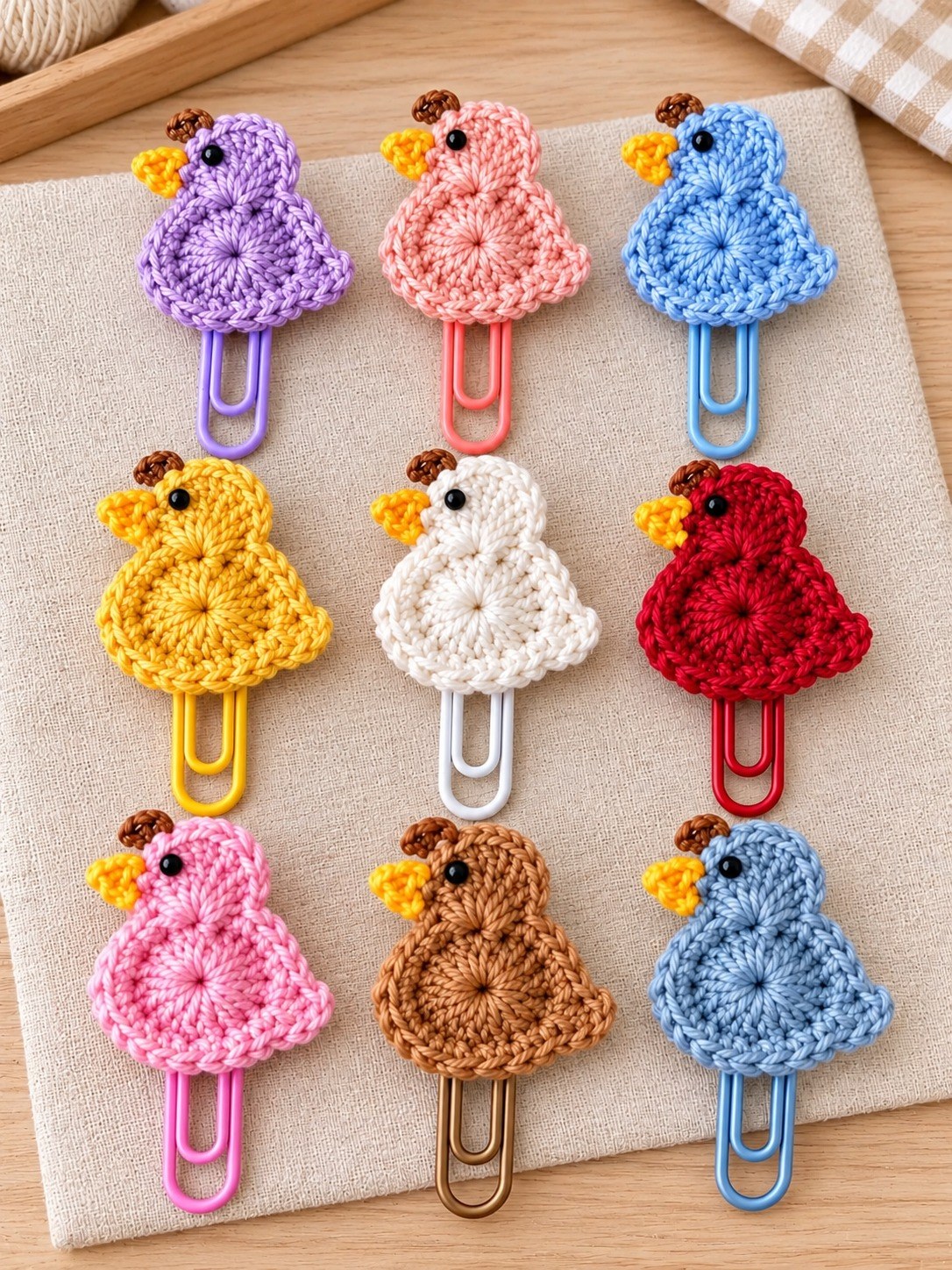 Crochet Bird Paper Clip Pattern - STITCHDELIGHT