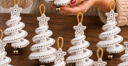 Crochet Christmas Tree Spiral Pattern - Hand Crafted