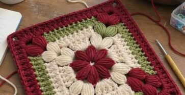 Crochet Flower Granny Square: A Charming Motif for Blankets and More