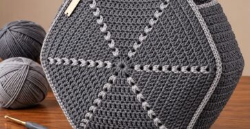 Crochet Hexagon Bag Tutorial - Hand Crafted