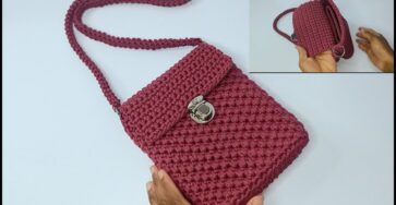 Crochet Phone Bag Tutorial for Beginners - Crochet and Knitting