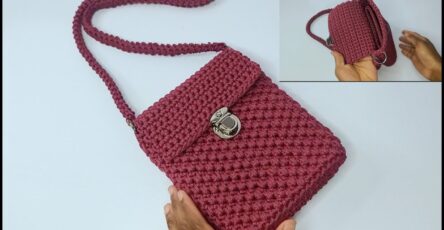 Crochet Phone Bag Tutorial for Beginners - Crochet and Knitting