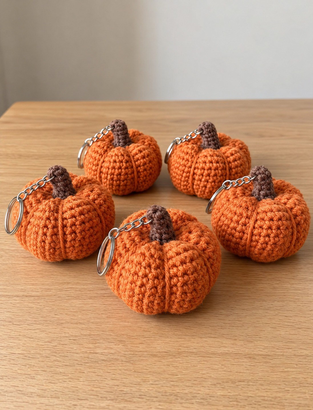 Crochet Pumpkin Keychain Amigurumi Pattern - STITCHDELIGHT