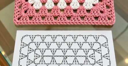 Crochet Rectangular Granny Square Pattern - Hand Crafted