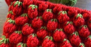Crochet Strawberry Stitch – Beginner-Friendly Step-by-Step Pattern - Crafts Ideas