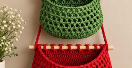 Crochet Wall Organizer Pattern - STITCHDELIGHT