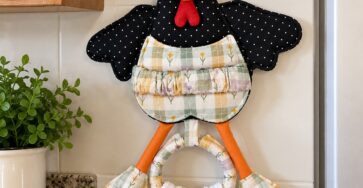 Fabric Chicken Towel Holder Pattern - STITCHDELIGHT