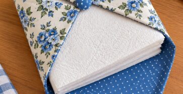 Fabric Napkin Holder Pattern - STITCHDELIGHT