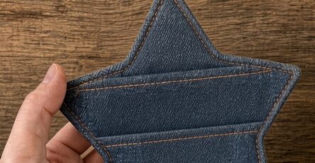 Fabric Star Playing Card Holder Pattern - Hand Crafted