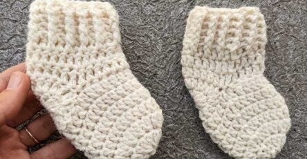 Free Crochet Preemie Baby Socks Pattern (NICU Size) - Crochet Bits