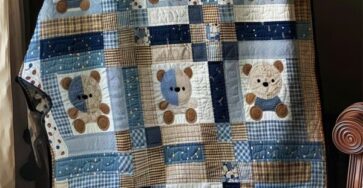 Free Teddy Bear Patchwork Quilt Pattern - Crafts Ideas