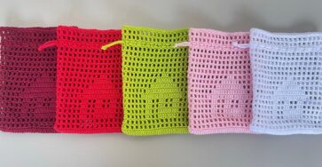 How create a Beautiful, Quick and easy crochet gift bag - Crochet and Knitting