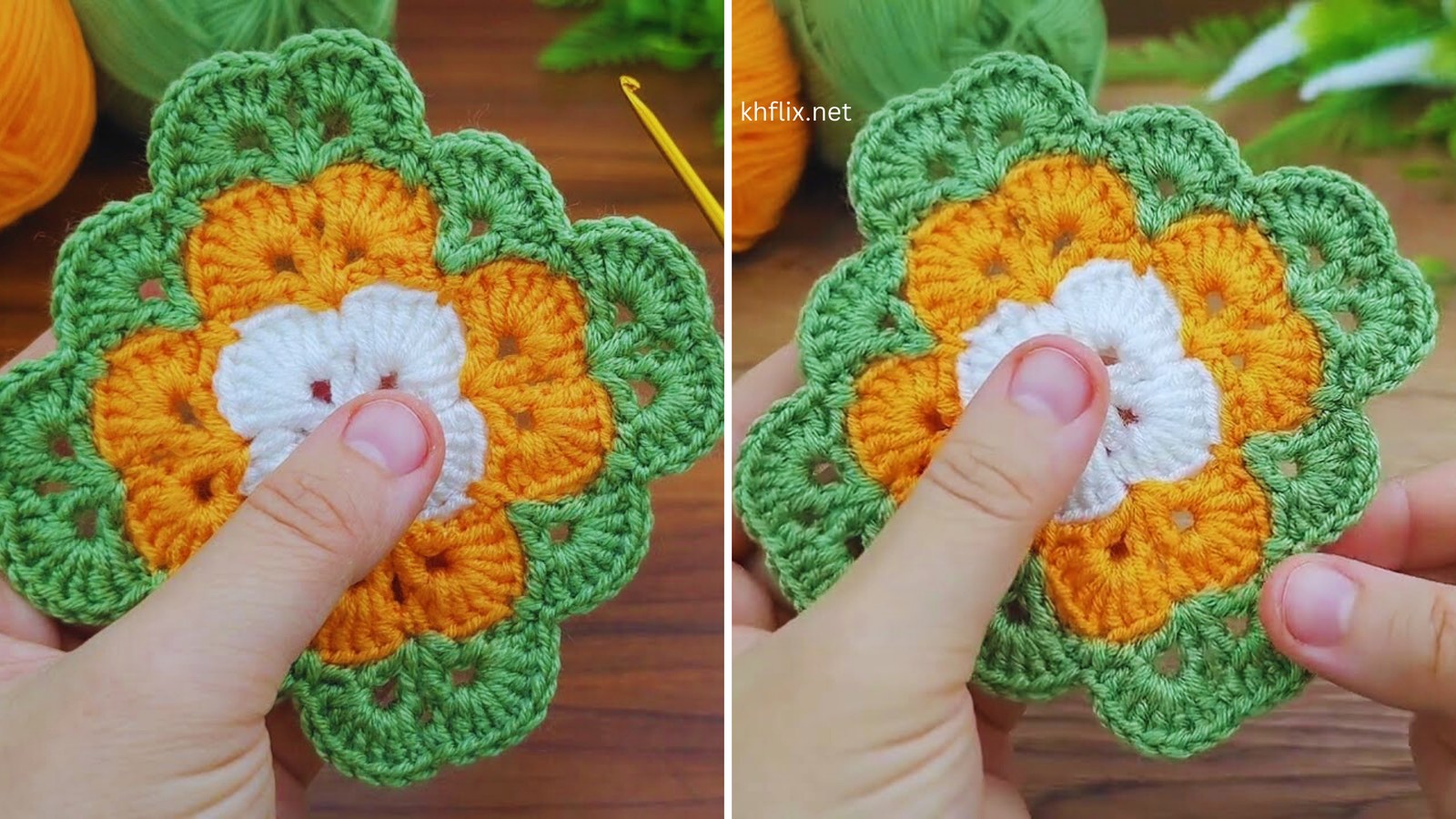 How to make a very easy blanket work color motif
