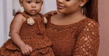 Matching Mother and Daughter Crochet Dresses – Easy Step-by-Step Pattern - Crafts Ideas
