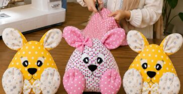 Quilted Bunny Pattern - Hand Crafted