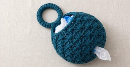 Shell Stitch Plastic Bag Holder Crochet Pattern (Free)