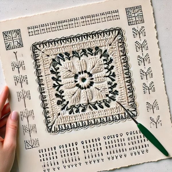Sprig Stitch Corner: Step-by-Step Crochet Tutorial (With Text Charts) - Crafts Ideas