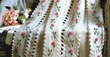 Vintage Rose Afghan Free Crochet Pattern - My Crafts Inspirations